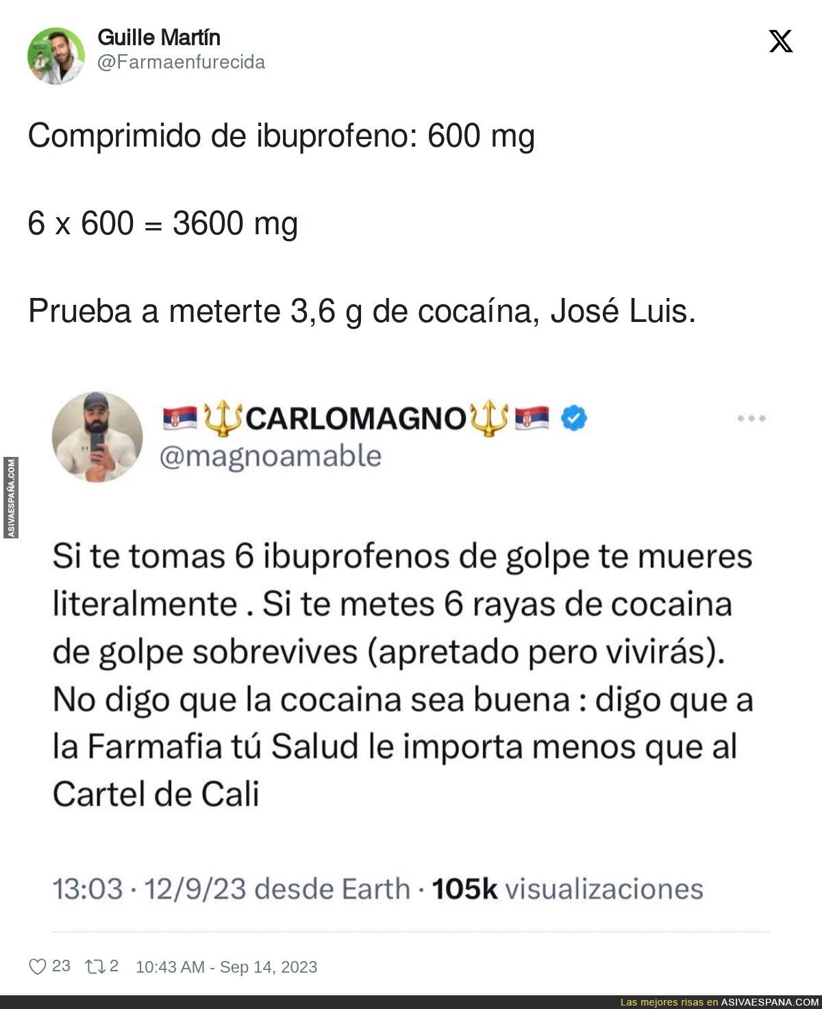Cuidado al confundir medidas