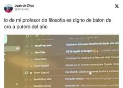 Un profesor que no se corta nada