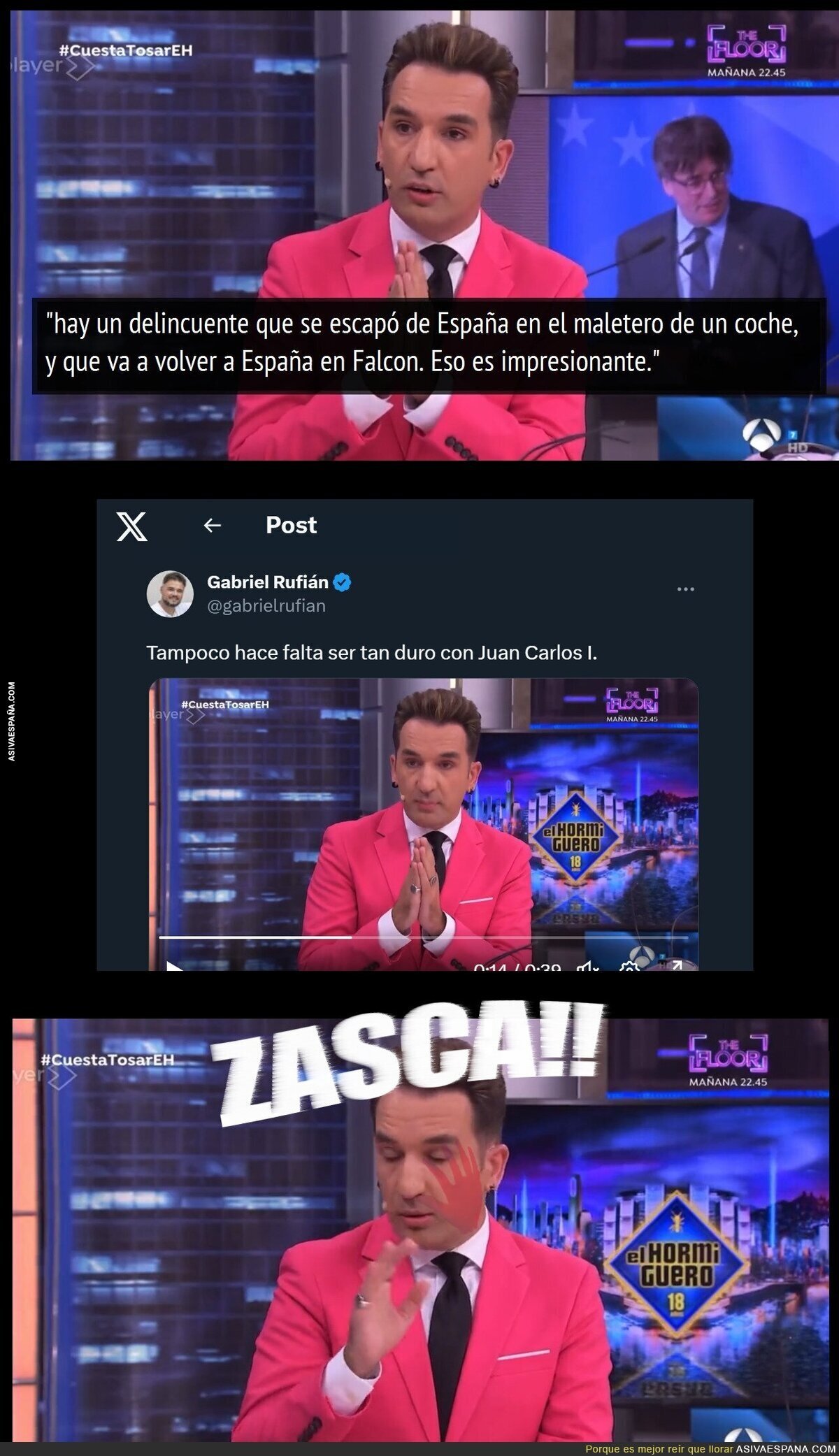 Cuando un bocachancla lanza un boomerang y se vuelve contra su propia boca