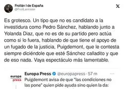 Espa&ntilde;a en manos de Puigdemont