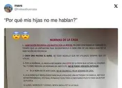 Las normas de esta casa para unas hijas son tremendas