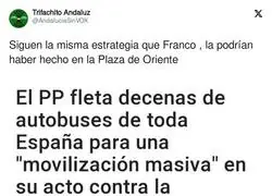 Todo el mundo pagado para la manifestaci&oacute;n