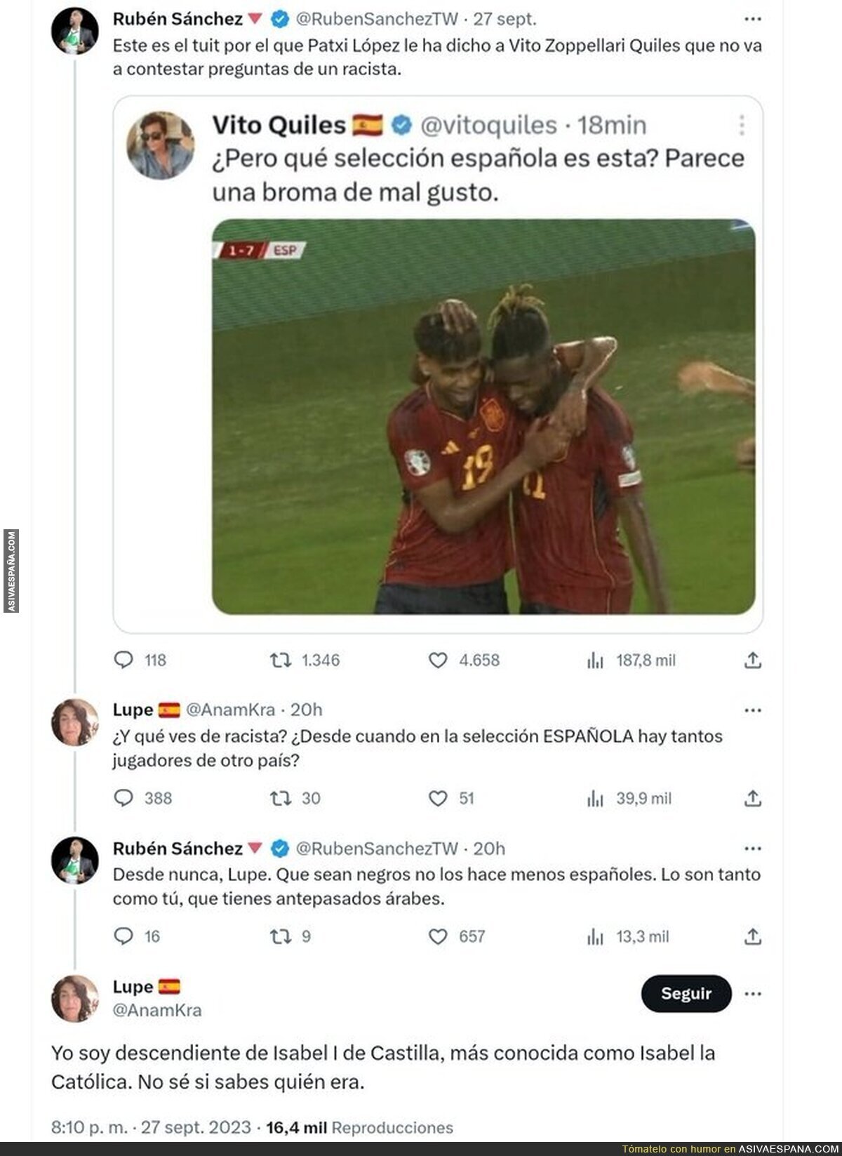 De lo que desciende Lupe
