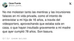 El sufrimiento real de Oscar Puente