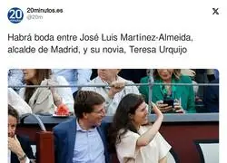 La boda de los Mart&iacute;nez-Almeida Urquijo