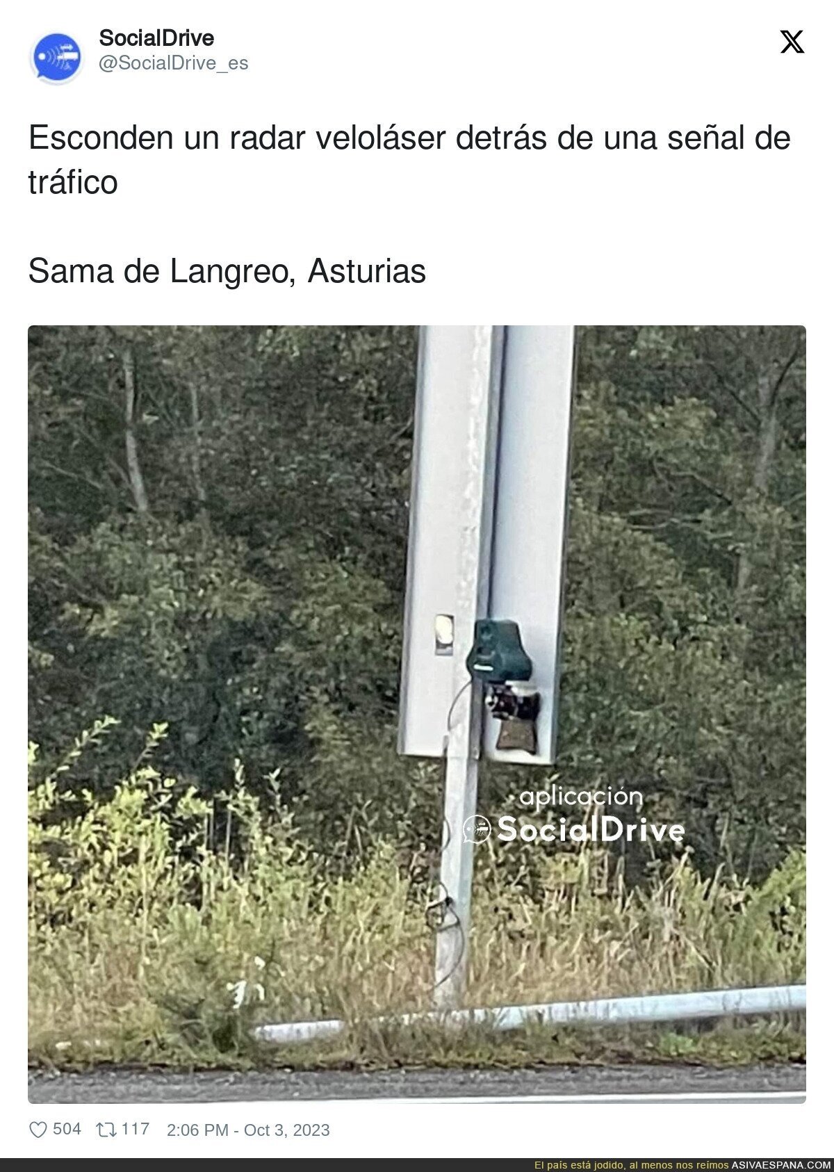 Te puedes encontrar un radar donde menos esperabas