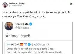El bando a elegir entre Israel y Palestina
