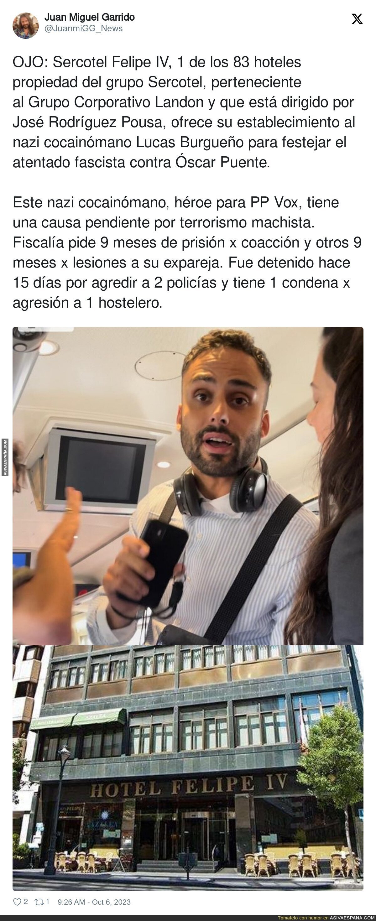 Un hotel menos al que acudir