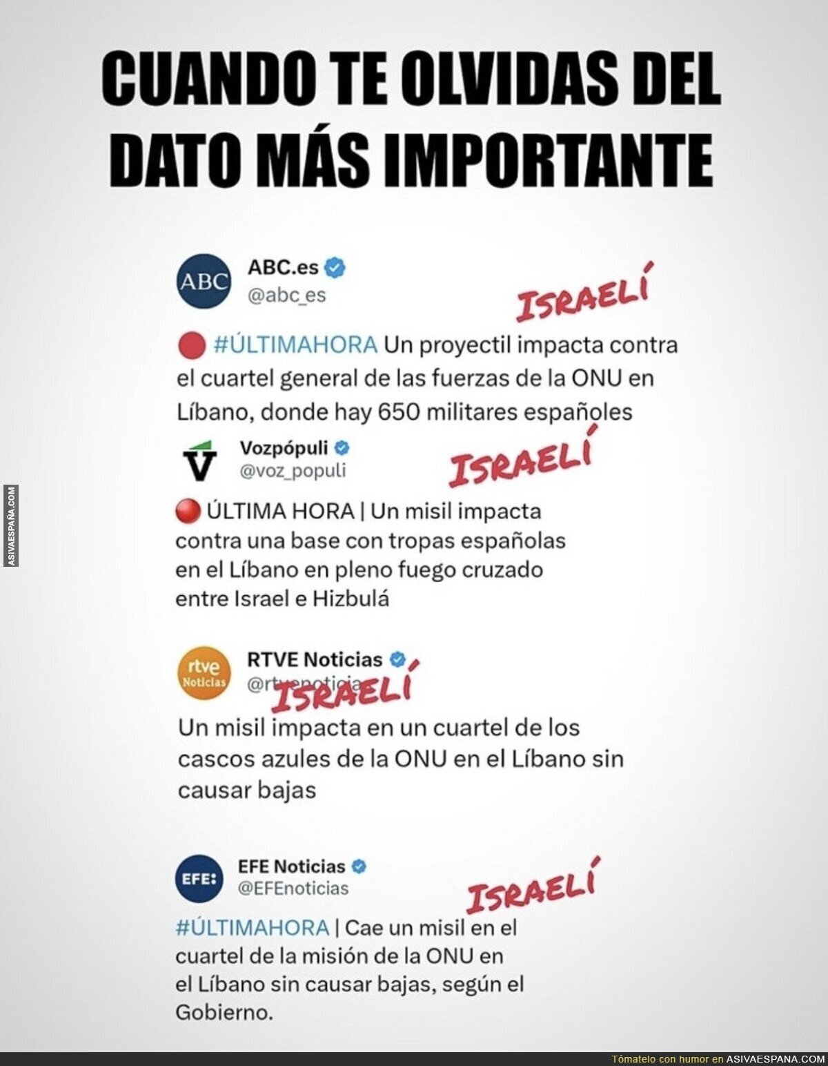 Es importante saber de donde viene ese misil