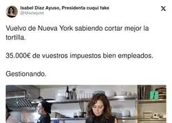 Ayuso ya est&aacute; preparada para alimentarse bien