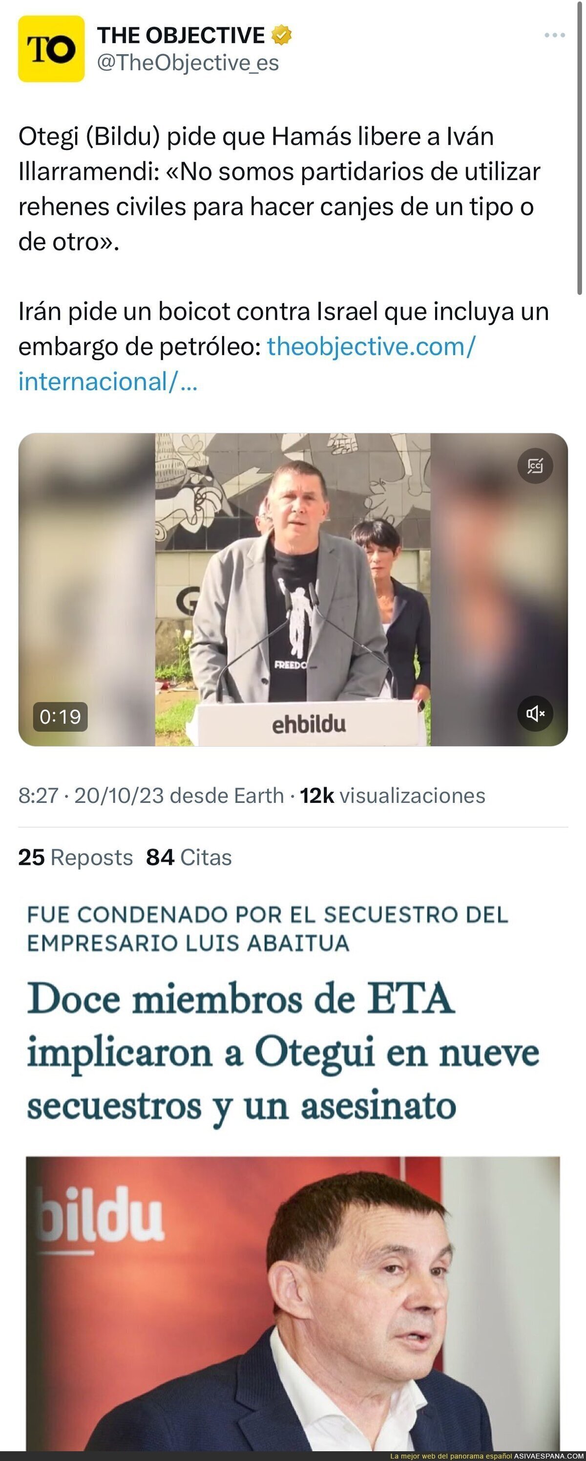 Lo que queda claro es que Otegi ha cambiado con el tiempo