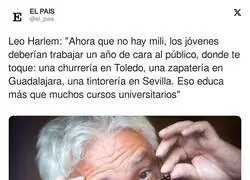 La soluci&oacute;n de Leo Harlem con los j&oacute;venes