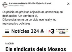 Diferencia entre la Polic&iacute;a y los Bomberos