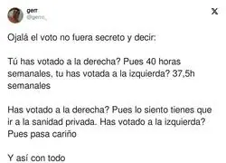 Que cada uno apechuque con lo suyo