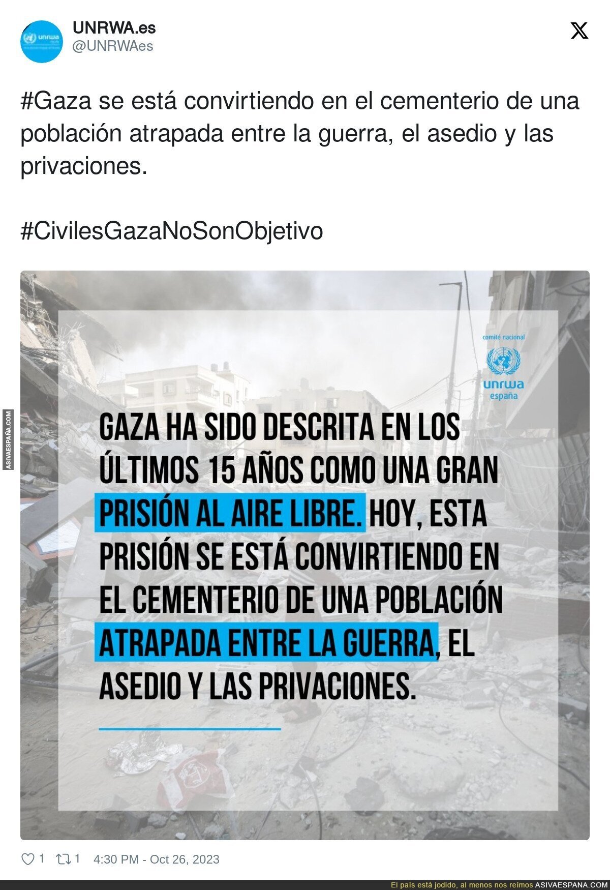 Terrible lo que está pasando en Gaza