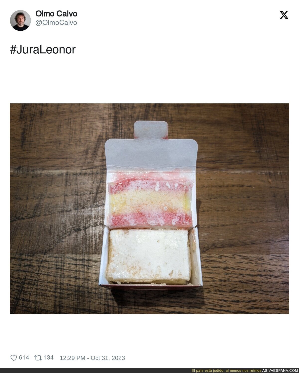 Delicioso el pastel de Leonor