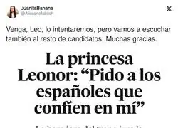 &iquest;Qu&eacute; espa&ntilde;ol ha podido votar a Leonor?