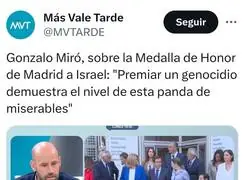 Gonzalo Mir&oacute; ha decidido hablar con el idioma de la verdad