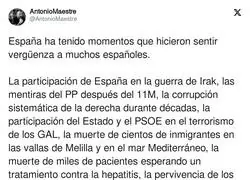 Sentir verg&uuml;enza de ser espa&ntilde;ol