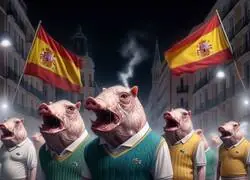 La IA describe la manifestaci&oacute;n de fascistas frente a Ferraz