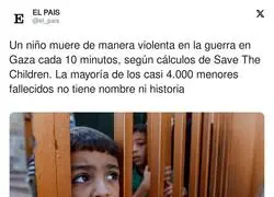 La triste historia de lo que sucede en Gaza