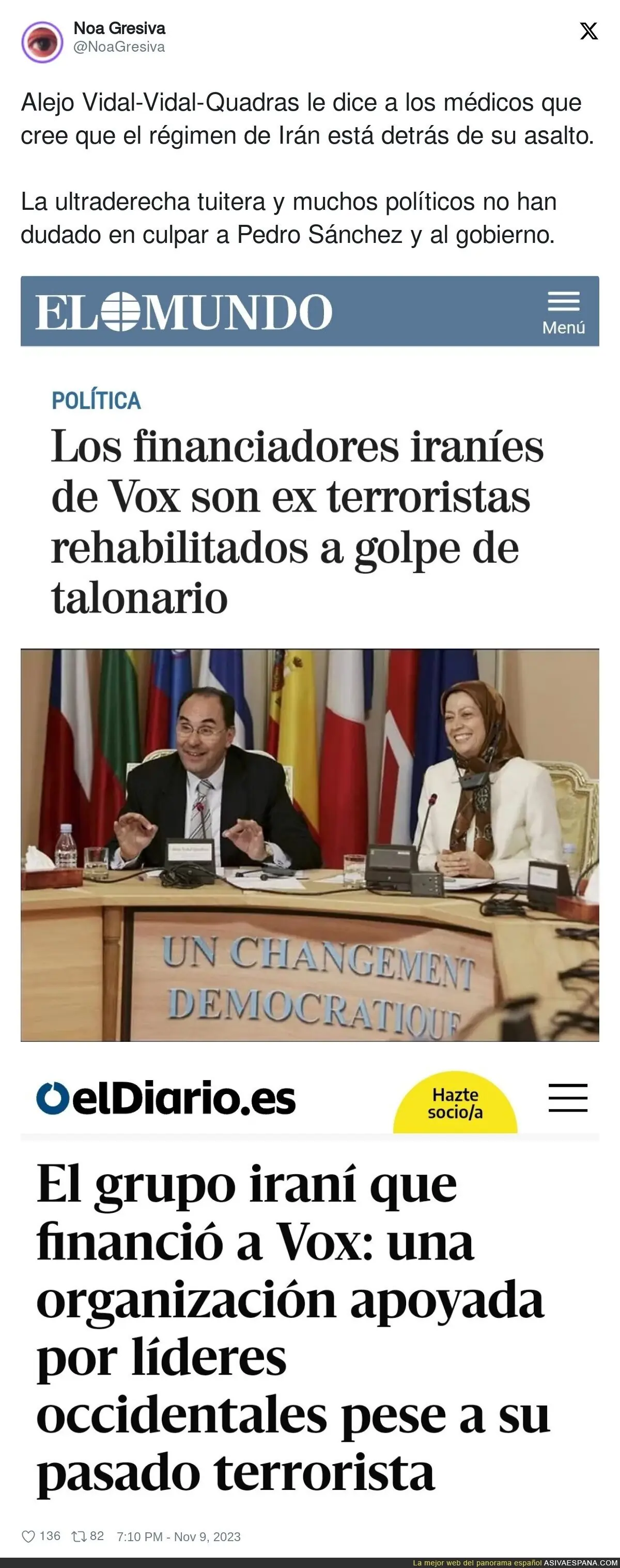 Alejo Vidal-Quadras revela a la Policía quien está detrás de su intento de asesinato