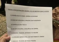 Los c&aacute;nticos de la derecha