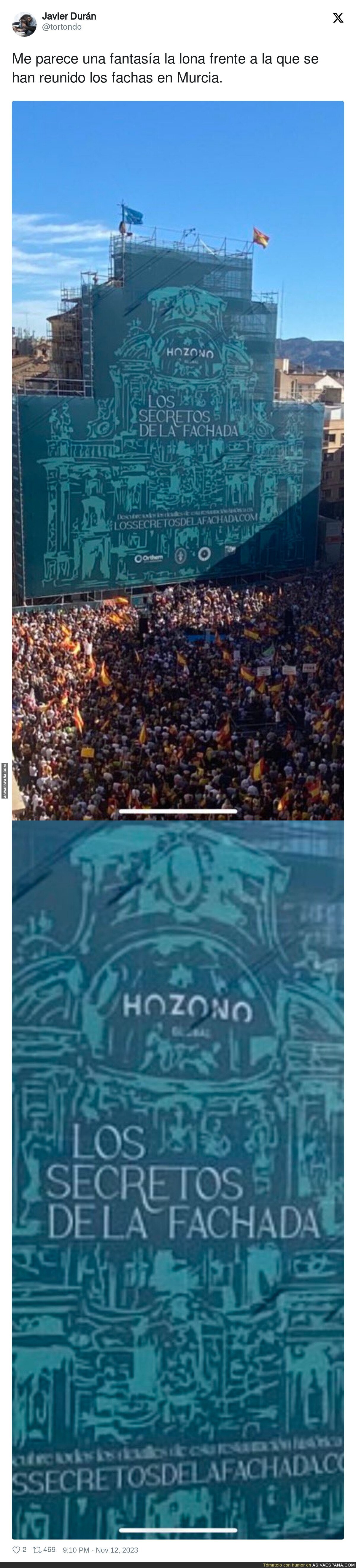 La fachada presente