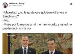 Pedro S&aacute;nchez aventaja al Rey