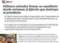 Fusilar a los 26 millones que les gusta la Fruta, pero el golpe de Estado es S&aacute;nchez como presidente electo