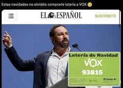 VOX sabe el secreto de que te toque la Loter&iacute;a