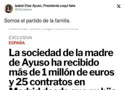 La buena vida de la familia de Ayuso