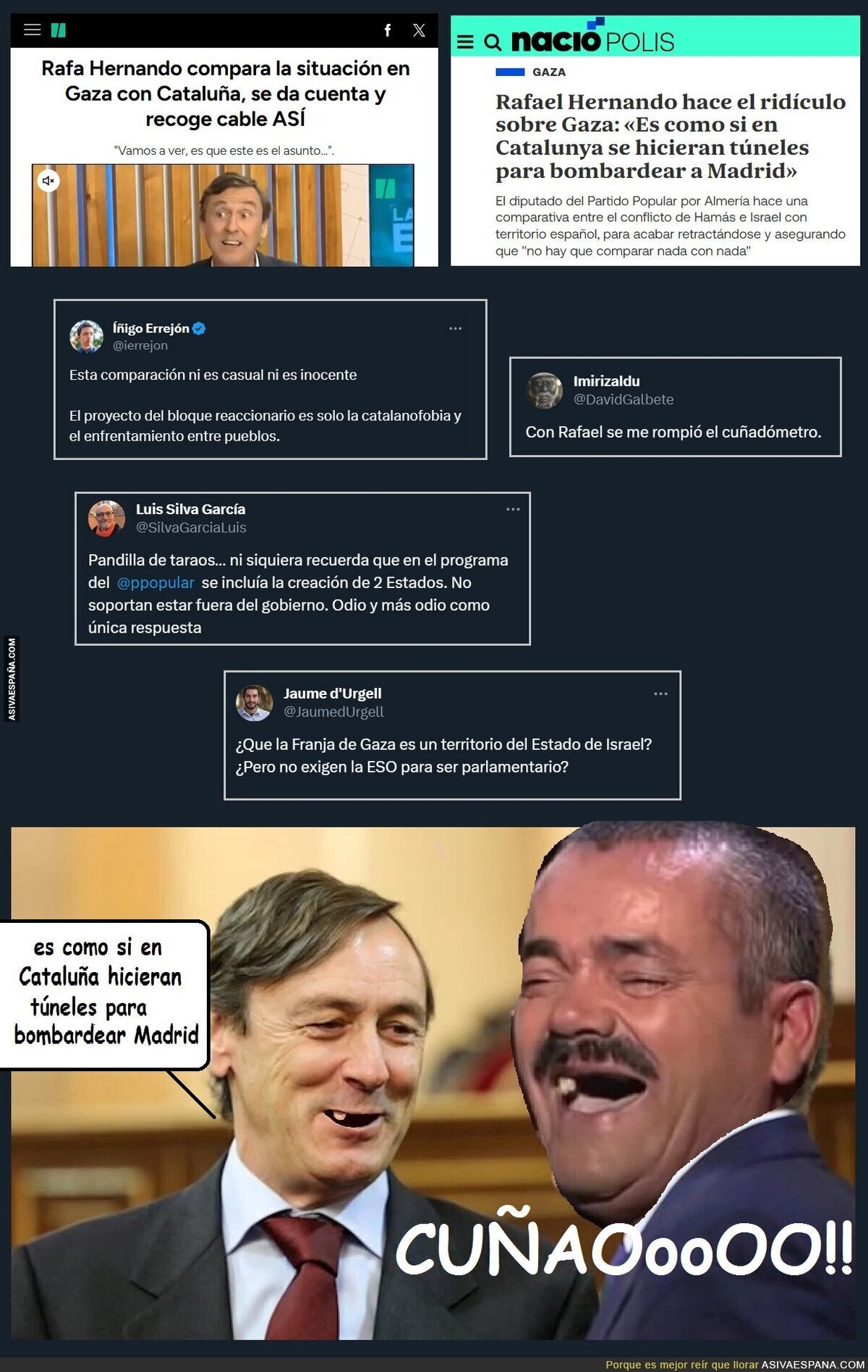 Las hordas de Puigdemont asaltando Madrid desde las alcantarillas