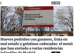 Ayuso podr&iacute;a hablar de los ni&ntilde;os que comen huevos podridos con gusanos o del AVE de Le&oacute;n a Asturias