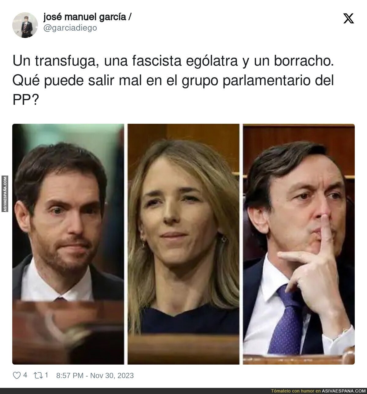 Menuda fauna hay en el PP