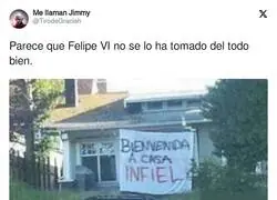 Felipe VI tras leer el &uacute;ltimo libro de Pe&ntilde;afiel