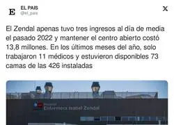 El Hospital Isabel Zendal est&aacute; a tope