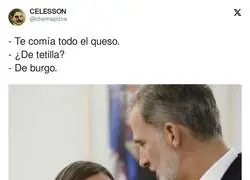Letizia est&aacute; graciosa
