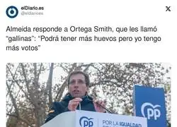 Almeida responde a Ortega Smith, que les llam&oacute; "gallinas"