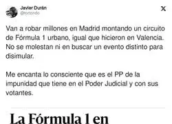 Hay que vigilar a Madrid con la F&oacute;rmula 1