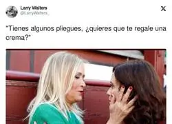 Cristina tiene cremas para dar y regalar