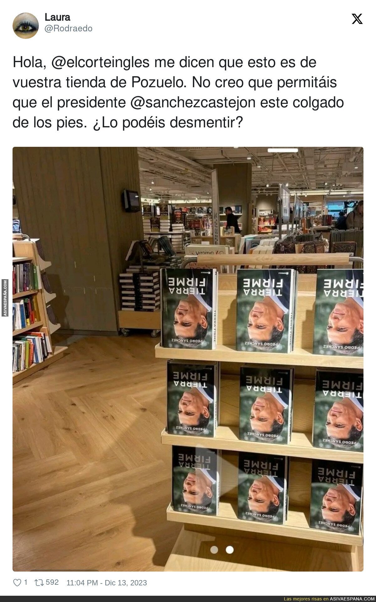 Vandalismo en El Corte Inglés