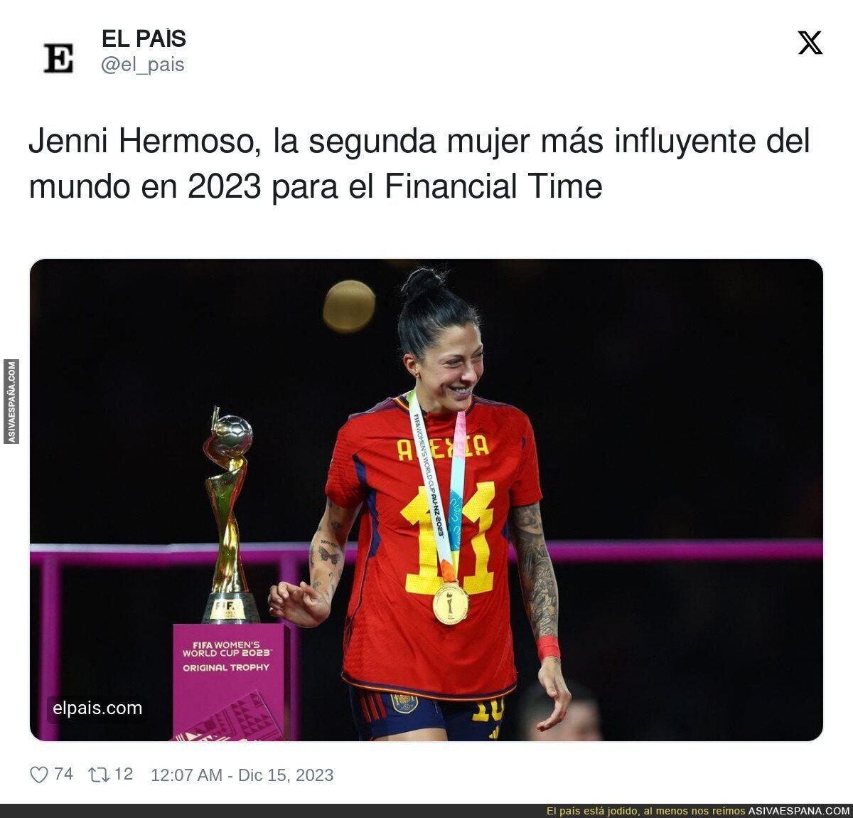 La gran influencia que ha ganado Jenni Hermoso