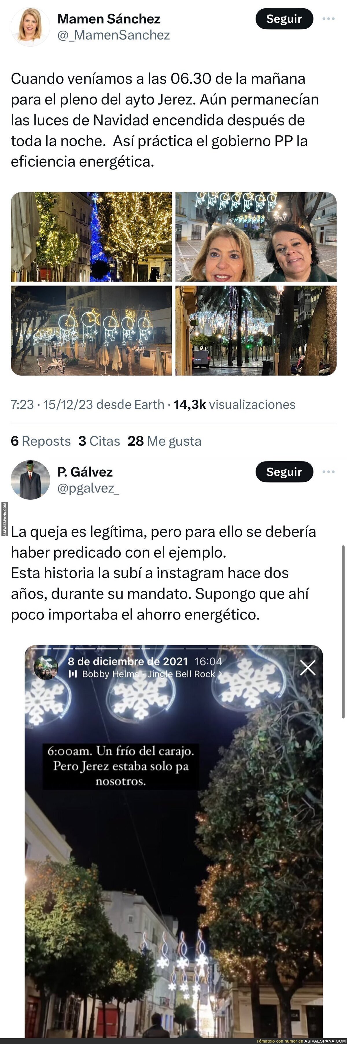 La eficiencia energética de Jerez con el PP que tanto critica en Navidad