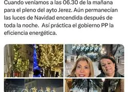 La eficiencia energ&eacute;tica de Jerez con el PP que tanto critica en Navidad