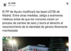 El PP de Ayuso modificar&aacute; las leyes LGTBI de Madrid