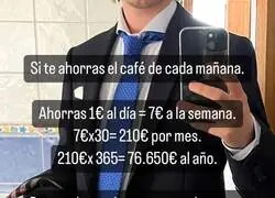 Quien no ahorra es porque no quiere