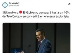 La gran acci&oacute;n de Pedro S&aacute;nchez con Telef&oacute;nica