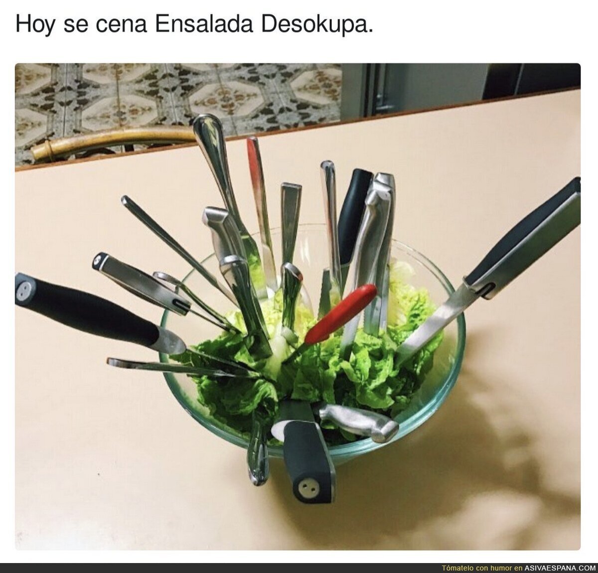 La cena en Desokupa