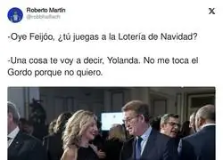 Feij&oacute;o lo tiene claro sobre la Loter&iacute;a de Navidad
